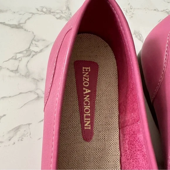 Enzo Angiolini | Pink Slip On Flats - Picture 3 of 9